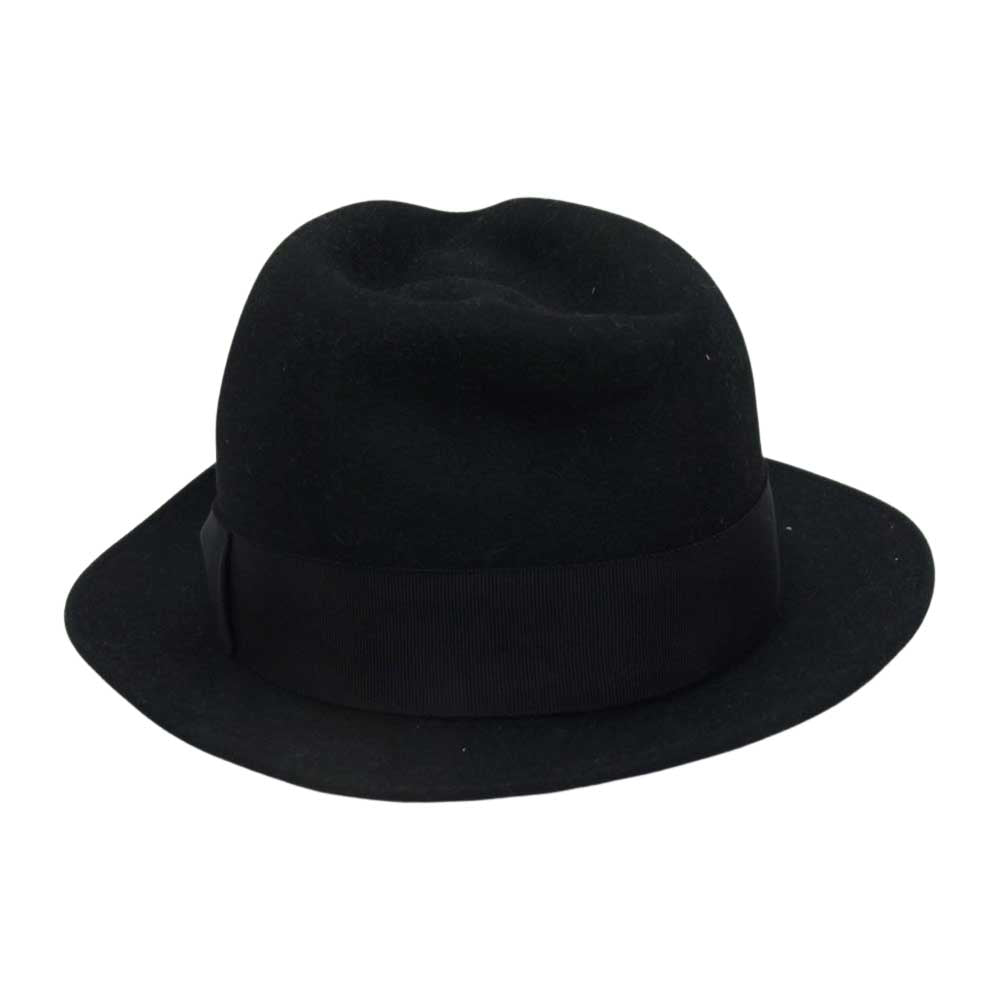 The REAL McCOY'S ザリアルマッコイズ DOUBLE DIAMOND ダブルダイヤモンド 中折れ ハット ブラック系 7 3/4【中古】