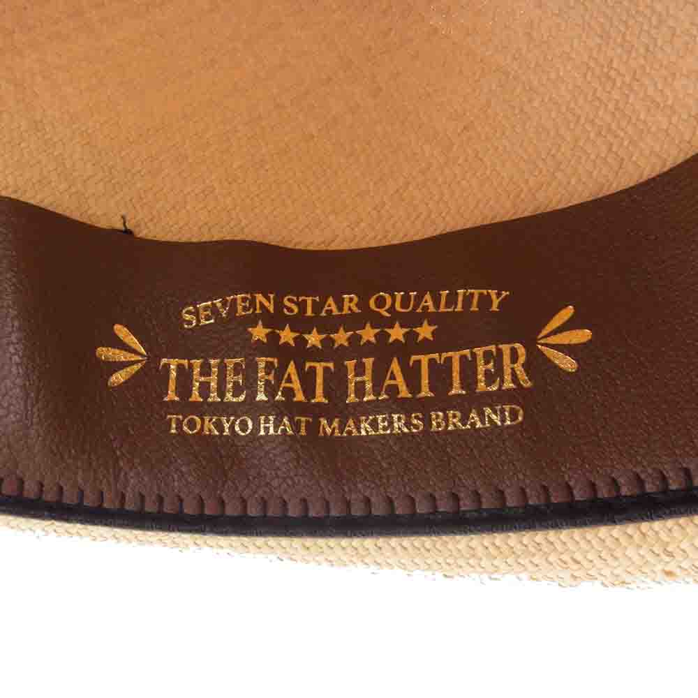 ザ ファット ハッター grade20 panama quality グレード20 オーダー パナマ ストロー ハット ベージュ系 ブラック系【中古】