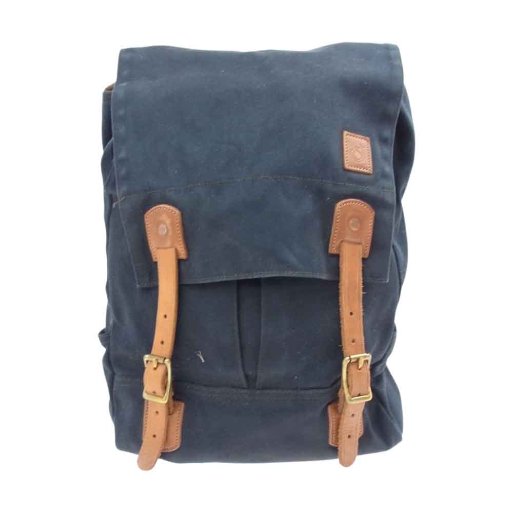 シップジョン waylon backpack オイルド キャンバス バックパック リュック ダークネイビー系【中古】