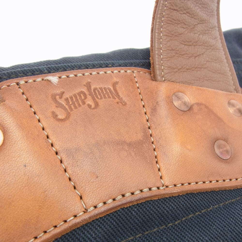 シップジョン waylon backpack オイルド キャンバス バックパック リュック ダークネイビー系【中古】