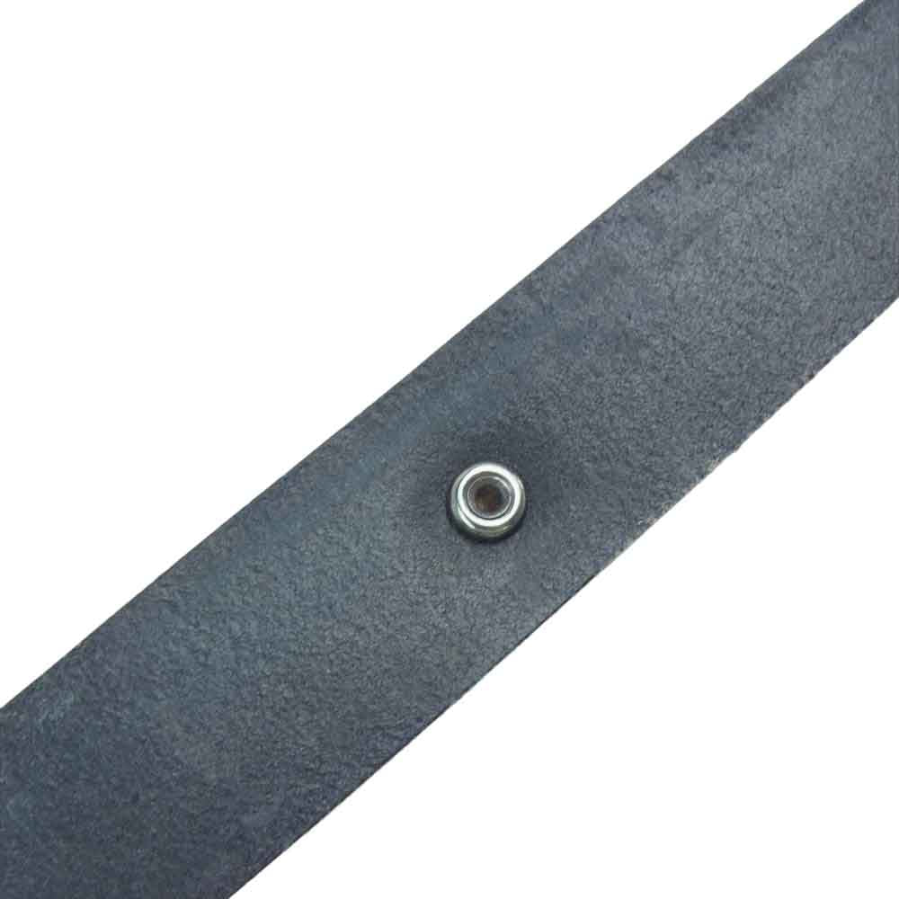 LYNCH SILVERSMITH リンチシルバースミス LNC504 COBRA BELT コブラ ベルト シルバー イングリッシュブライドルレザー ベルト ブラック系【中古】