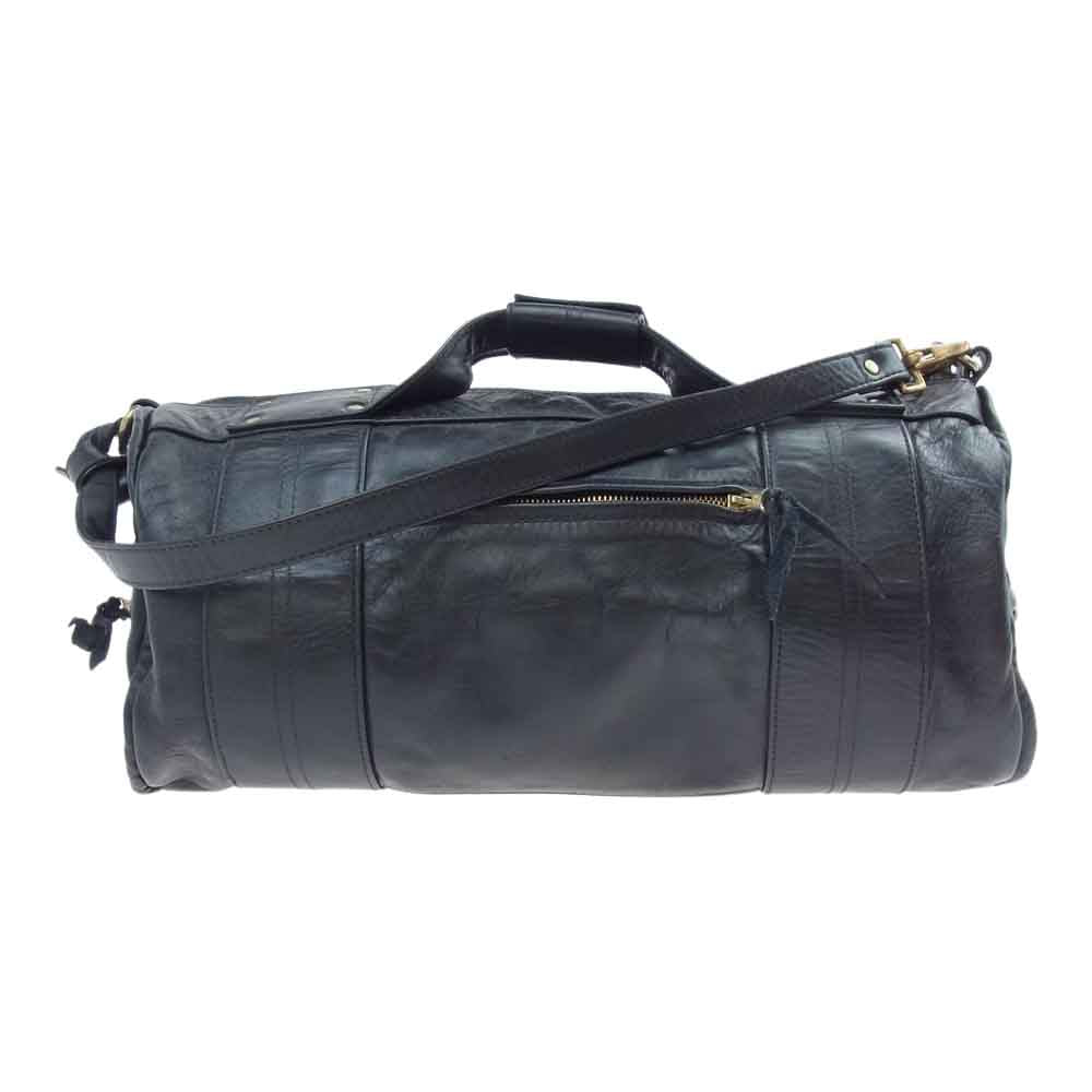 LANGLITZ LEATHERS ラングリッツレザーズ Reguler Travel Bag レギュラー トラベル バッグ レザーボストン バッグ ブラック系【中古】