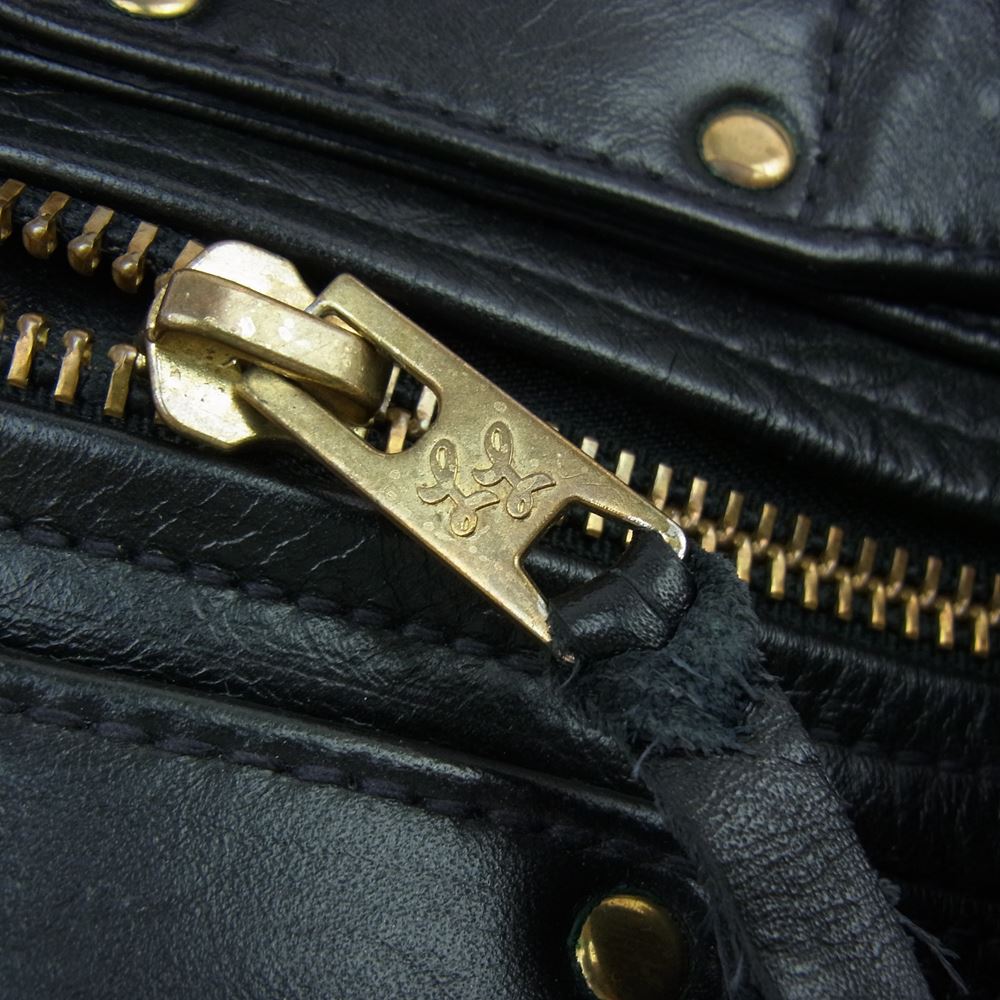 LANGLITZ LEATHERS ラングリッツレザーズ Reguler Travel Bag レギュラー トラベル バッグ レザーボストン バッグ ブラック系【中古】