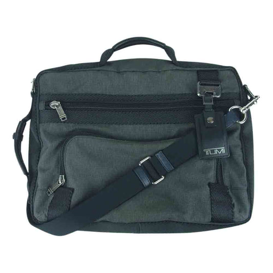 TUMI トゥミ 69381 3way ショルダー ブリーフケース バックパック 中国製 グレー系 ブラック系【中古】