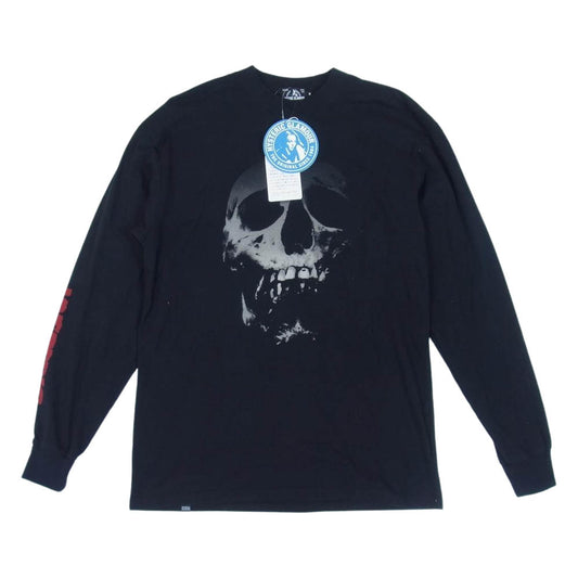 HYSTERIC GLAMOUR ヒステリックグラマー 02203CL15 KULL BERRY スカルベリー ロング Tシャツ ブラック系 M【中古】