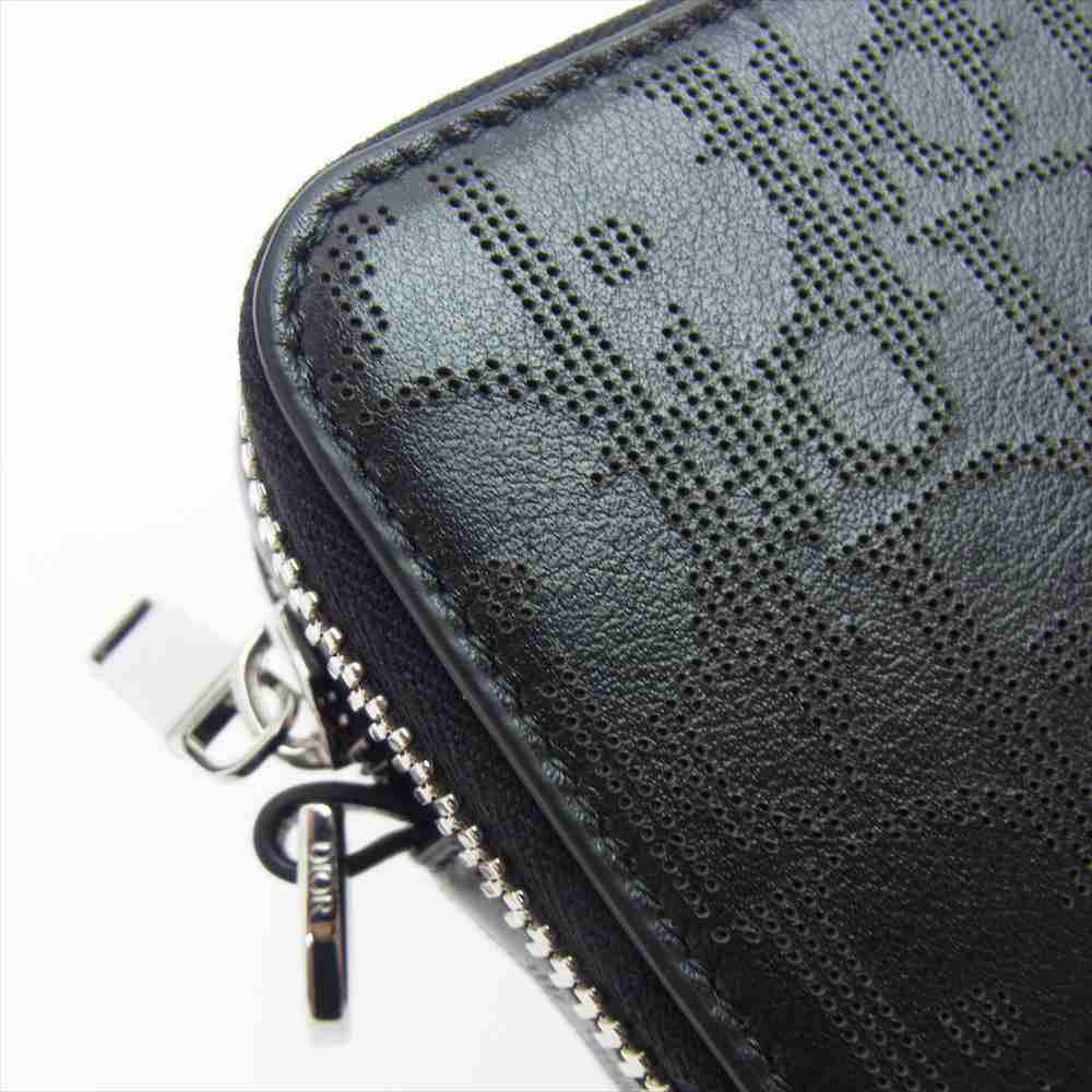 Dior ディオール 2ESBC119VPD_H03E メッセンジャーポーチ オブリーク ギャラクシー カーフスキン パンチング ショルダーバッグ ブラック系【美品】【中古】