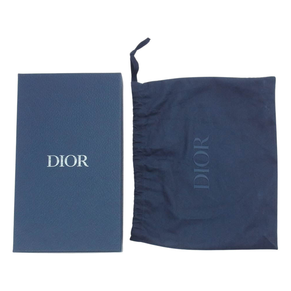 Dior ディオール 2ESBC119VPD_H03E メッセンジャーポーチ オブリーク ギャラクシー カーフスキン パンチング ショルダーバッグ ブラック系【美品】【中古】