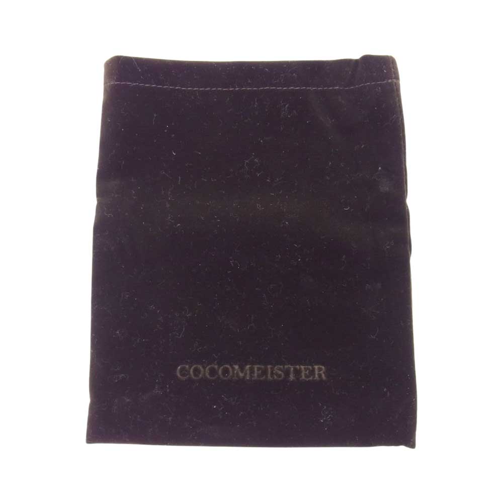 COCOMEISTER ココマイスター ジョージブライドルラウンドファスナー小銭入れ ダークブラウン グレー系【極上美品】【中古】