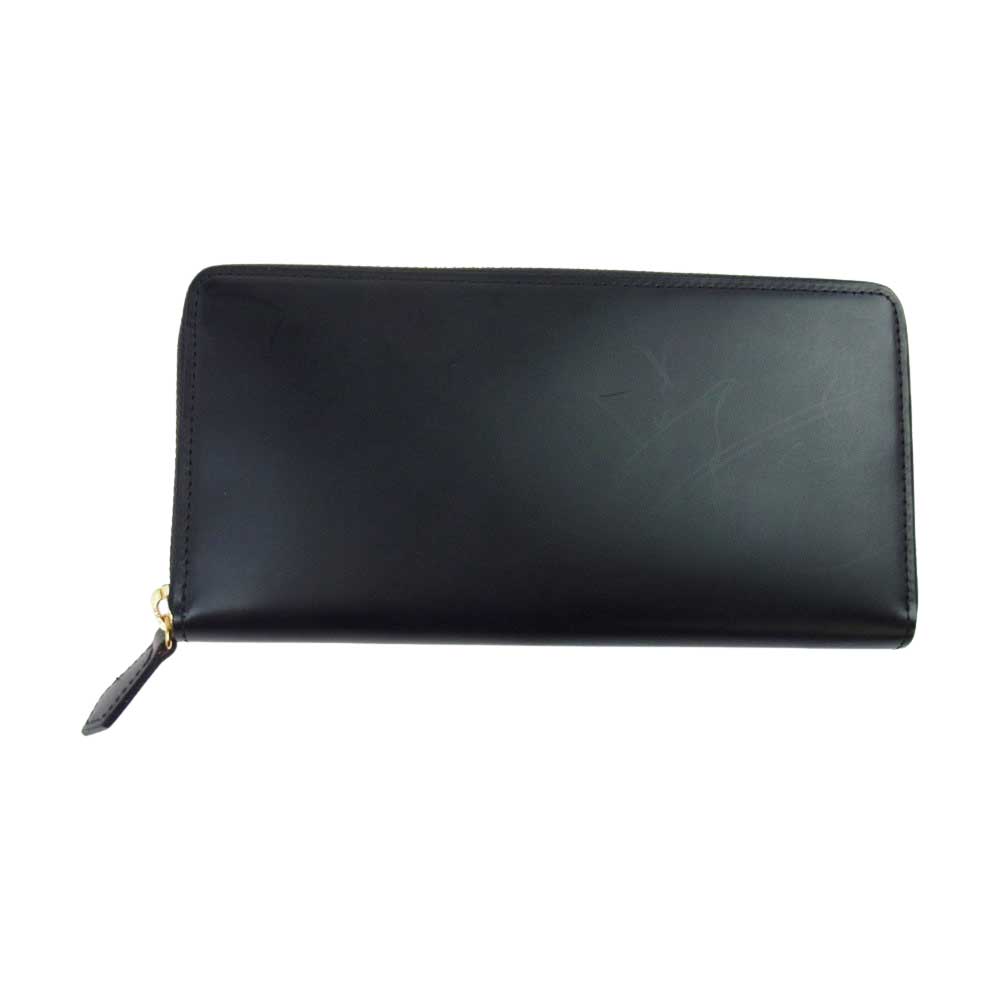 COCOMEISTER ココマイスター コードバン ラウンドファスナー 型長財布 ブラック ブラック系【極上美品】【中古】