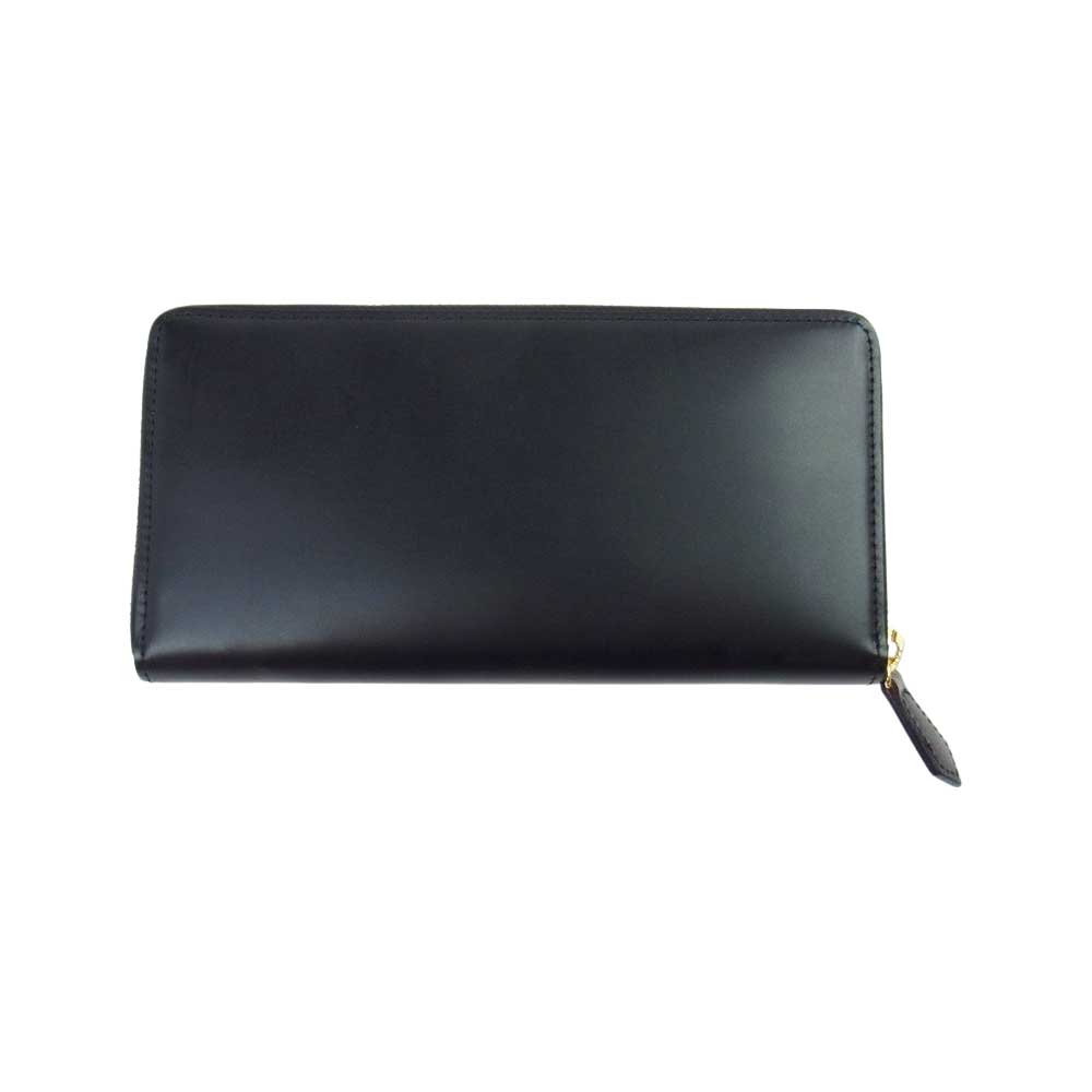 COCOMEISTER ココマイスター コードバン ラウンドファスナー 型長財布 ブラック ブラック系【極上美品】【中古】