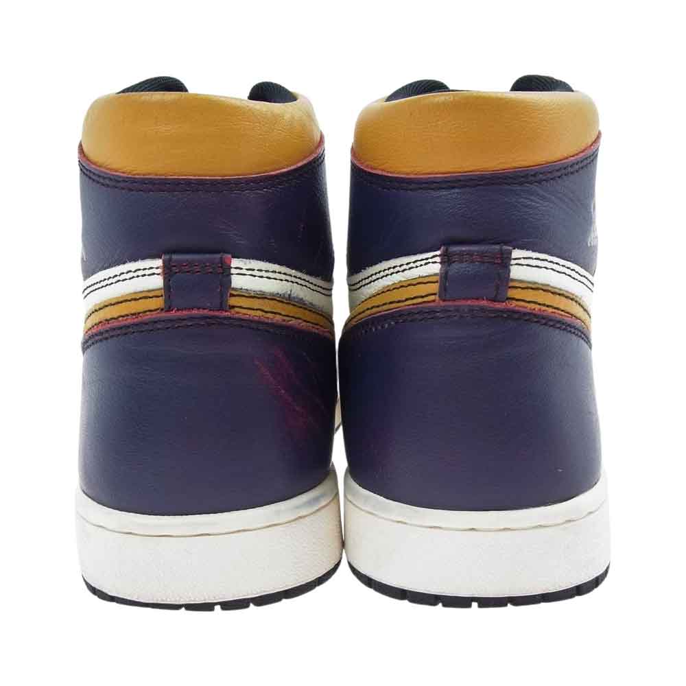 NIKE ナイキ CD6578-507 SB AIR JORDAN 1 HI OG DEFIANT LA TO CHICAGO LA TO CHICAGO エアジョーダン レトロ ハイ オリジナル ディファイアント シカゴ パープル系 ホワイト系 27cm【中古】