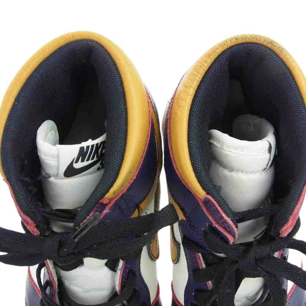 NIKE ナイキ CD6578-507 SB AIR JORDAN 1 HI OG DEFIANT LA TO CHICAGO LA TO CHICAGO エアジョーダン レトロ ハイ オリジナル ディファイアント シカゴ パープル系 ホワイト系 27cm【中古】