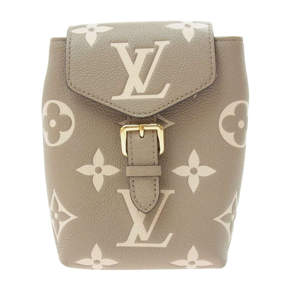 LOUIS VUITTON ルイ・ヴィトン M80738 モノグラム アンプラント タイニー バックパック リュック ベージュ系 ライトブラウン系【中古】