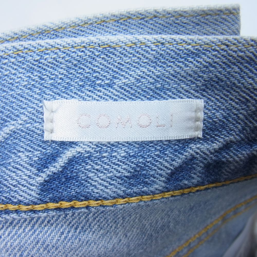 COMOLI コモリ 22SS V01-03009 デニム 5P パンツ BLEACH ブリーチ インディゴブルー系 1【中古】