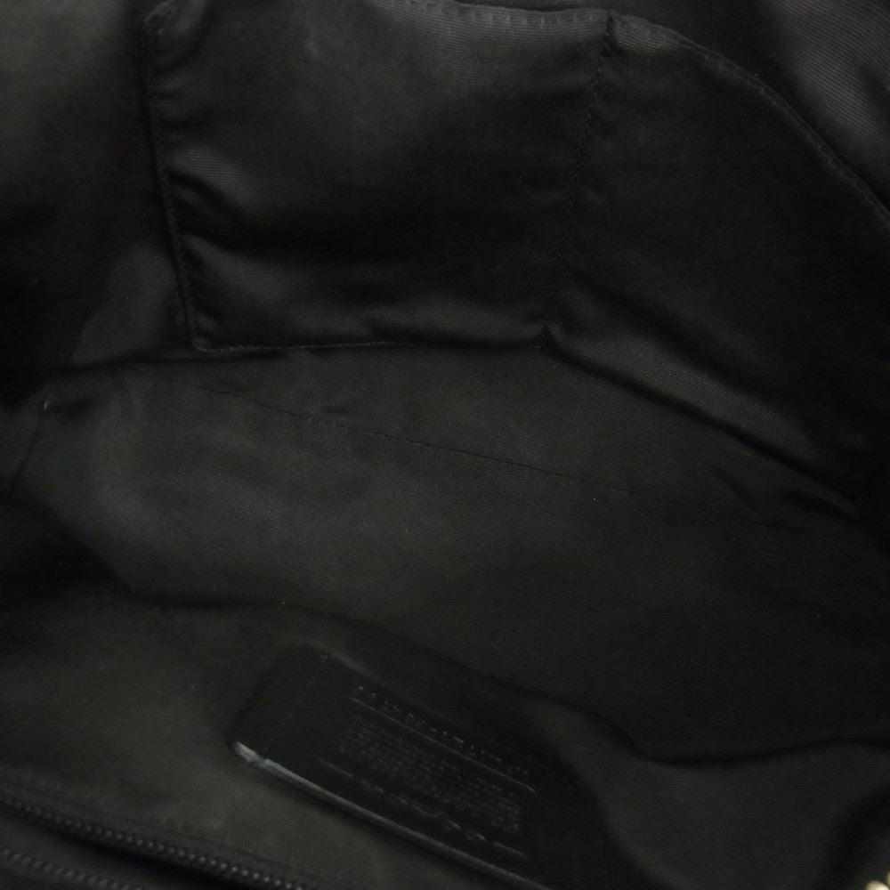 COACH コーチ L1721-F54796 レザー ショルダーバッグ ブラック ブラック系【中古】