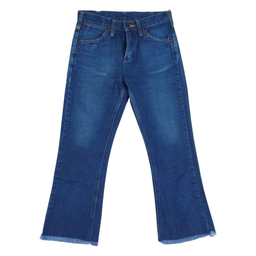 Ron Herman ロンハーマン WS8056 × WRANGLER ラングラー ロンハーマン別注 カットオフ フレア ジーンズ インディゴブルー系 XS【中古】