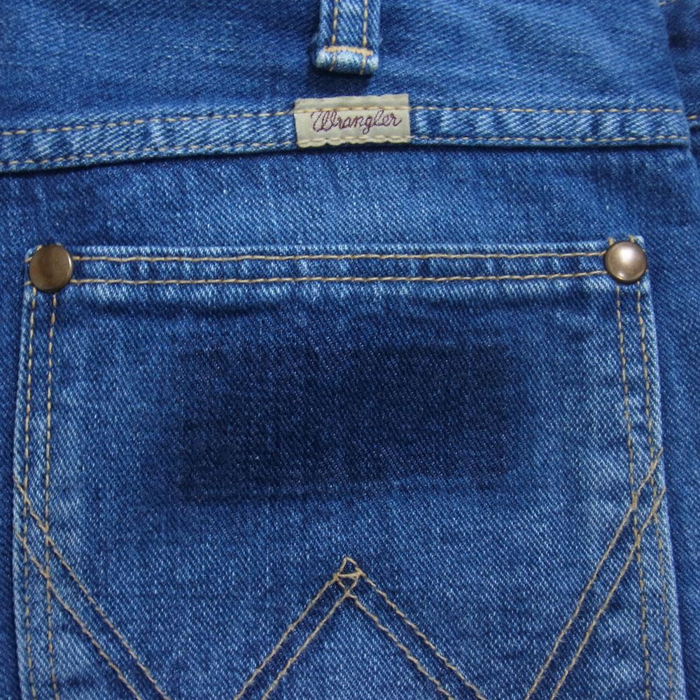 Ron Herman ロンハーマン WS8056 × WRANGLER ラングラー ロンハーマン別注 カットオフ フレア ジーンズ インディゴブルー系 XS【中古】