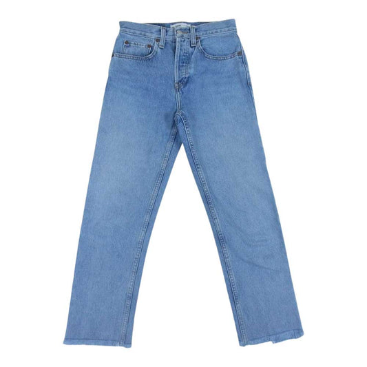 リダン RN#146770 Levi's リーバイス USA製 再構築 リメイク カットオフ ジーンズ デニムパンツ インディゴブルー系 25【中古】