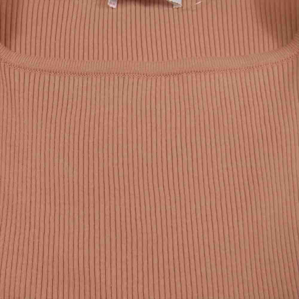 AURALEE オーラリー A22SB01RH ×Ron Herman ロンハーマン RIB BOAT NECK L/S TEE リブカットソー オレンジ系 ピンク系【美品】【中古】