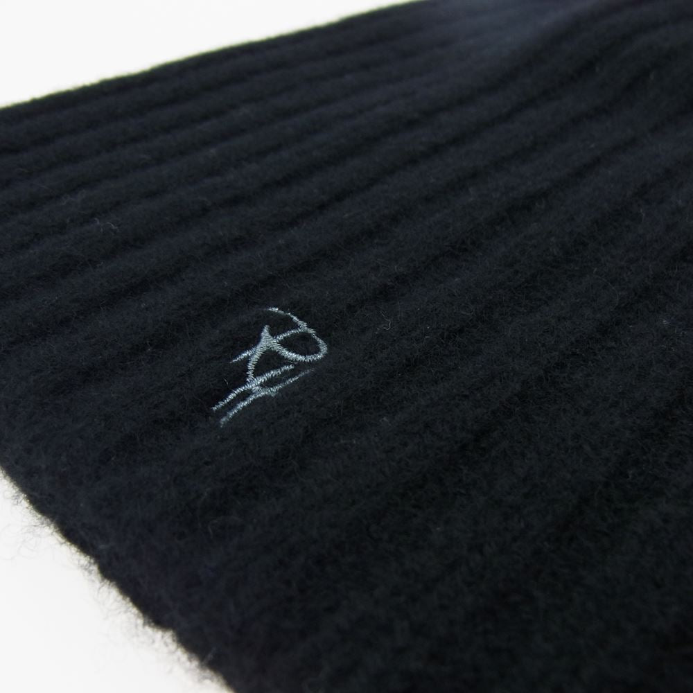 Ron Herman ロンハーマン RH刺繍 カシミア ニットキャップ ブラック