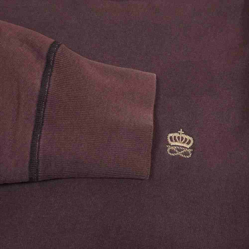 Supreme シュプリーム カナダ製 王冠 刺繍 スウェット トレーナー ブラウン系【中古】