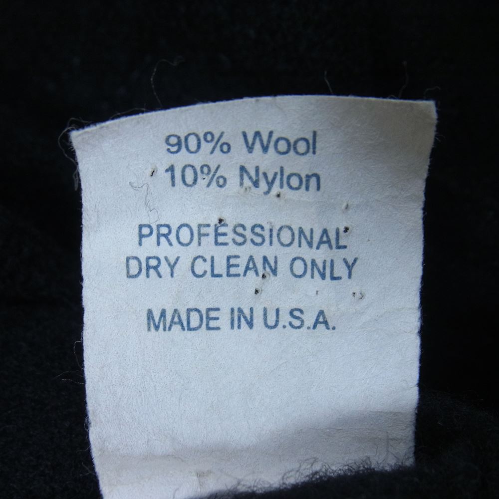 POST OVERALLS ポストオーバーオールズ 42 DV WOOL MELTON made in USA ウール カバーオール エンジニア ブラック系 S【中古】