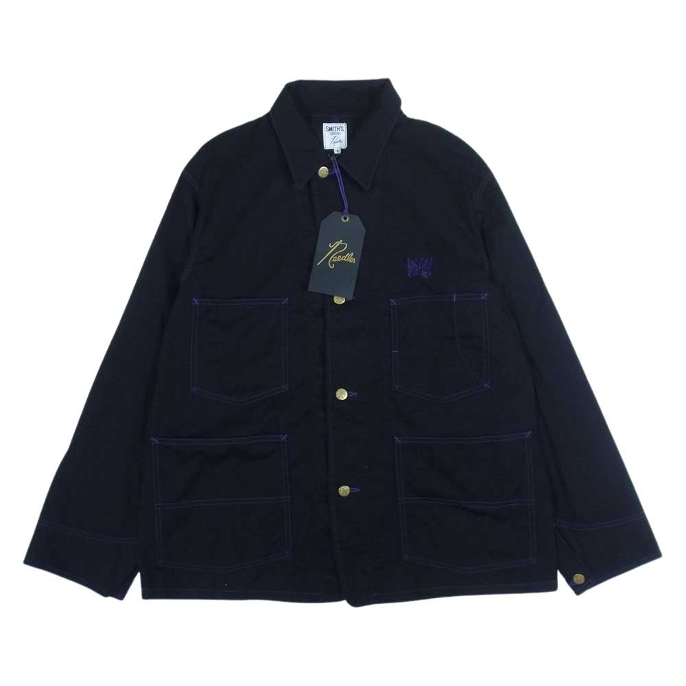 Needles ニードルス KP285 ×SMITH'S スミス Coverall Cotton Twill カバーオール ワークジャケット ブラック系 S【中古】