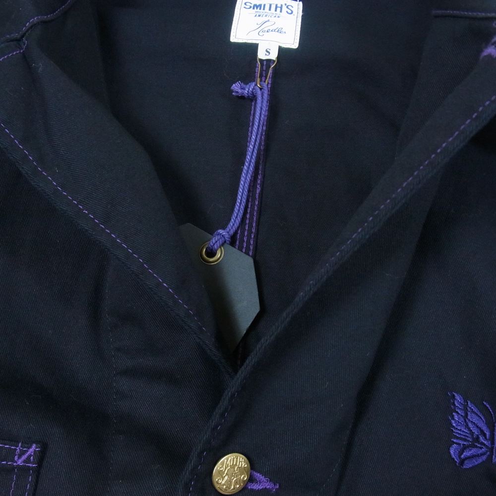 Needles ニードルス KP285 ×SMITH'S スミス Coverall Cotton Twill カバーオール ワークジャケット ブラック系 S【中古】