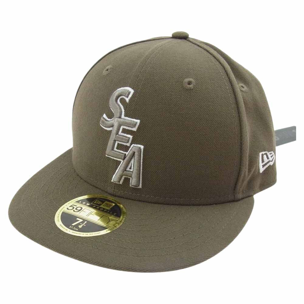 WIND AND SEA ウィンダンシー WDS-ITLIV-17 × It's a living × NEW ERA ニューエラ Low Profile 59 FIFTY CAP ベースボール キャップ カーキ系 7 1/4(57.7cm)【極上美品】【中古】