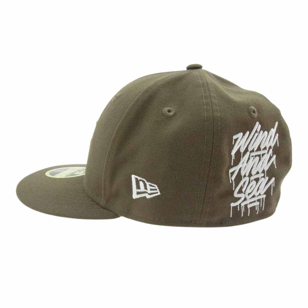 WIND AND SEA ウィンダンシー WDS-ITLIV-17 × It's a living × NEW ERA ニューエラ Low Profile 59 FIFTY CAP ベースボール キャップ カーキ系 7 1/4(57.7cm)【極上美品】【中古】
