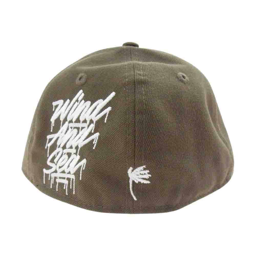 WIND AND SEA ウィンダンシー WDS-ITLIV-17 × It's a living × NEW ERA ニューエラ Low Profile 59 FIFTY CAP ベースボール キャップ カーキ系 7 1/4(57.7cm)【極上美品】【中古】