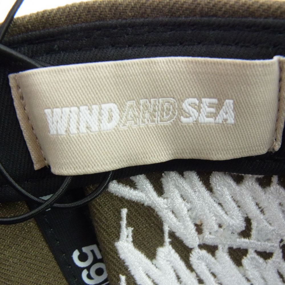 WIND AND SEA ウィンダンシー WDS-ITLIV-17 × It's a living × NEW ERA ニューエラ Low  Profile 59 FIFTY CAP ベースボール キャップ カーキ系 7 1/4(57.7cm)【極上美品】【中古】