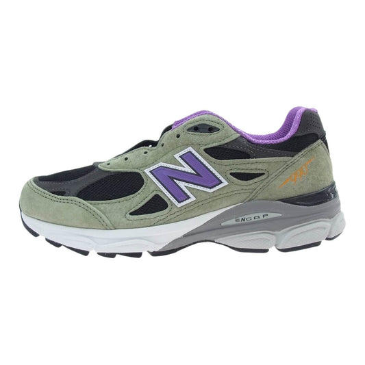 NEW BALANCE ニューバランス M990TC3 USA製 スエード ローカット スニーカー マルチカラー系 25.5【新古品】【未使用】【中古】