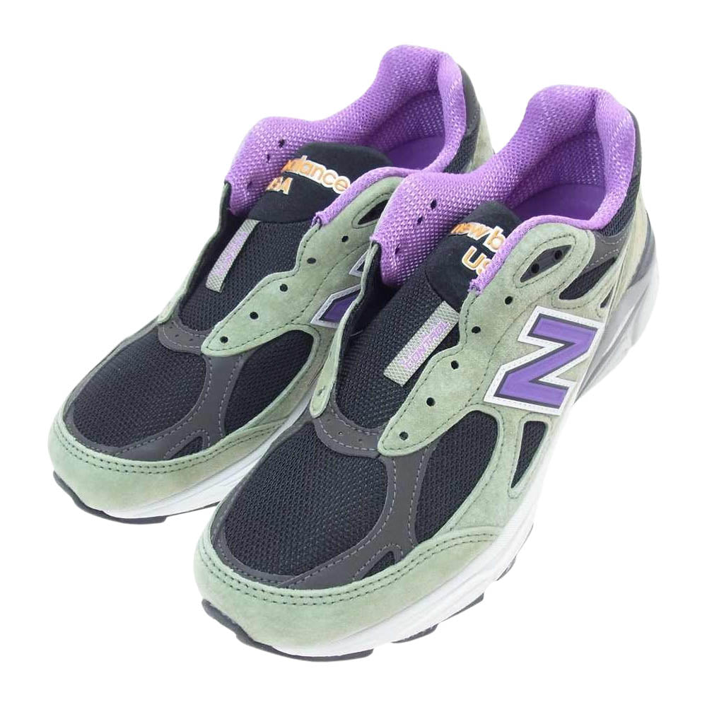 NEW BALANCE ニューバランス M990TC3 USA製 スエード ローカット スニーカー マルチカラー系 25.5【新古品】【未使用】【中古】