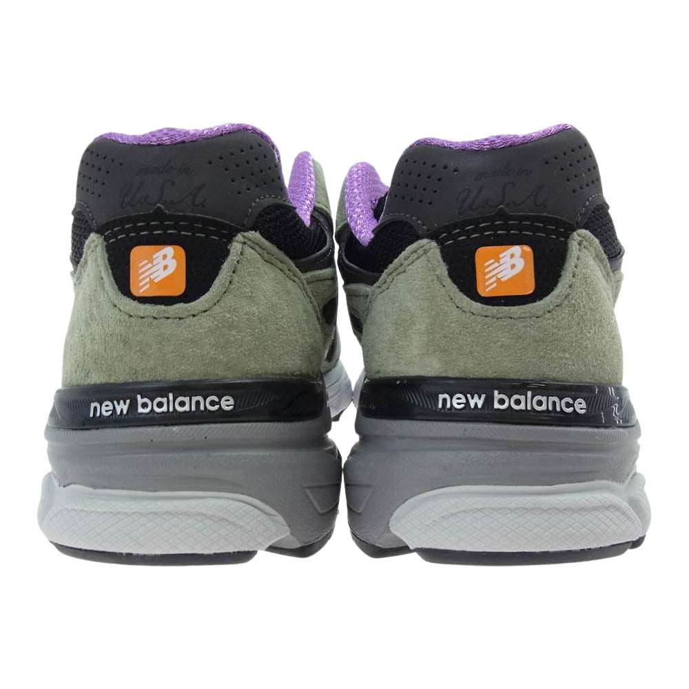 NEW BALANCE ニューバランス M990TC3 USA製 スエード ローカット スニーカー マルチカラー系 25.5【新古品】【未使用】【中古】