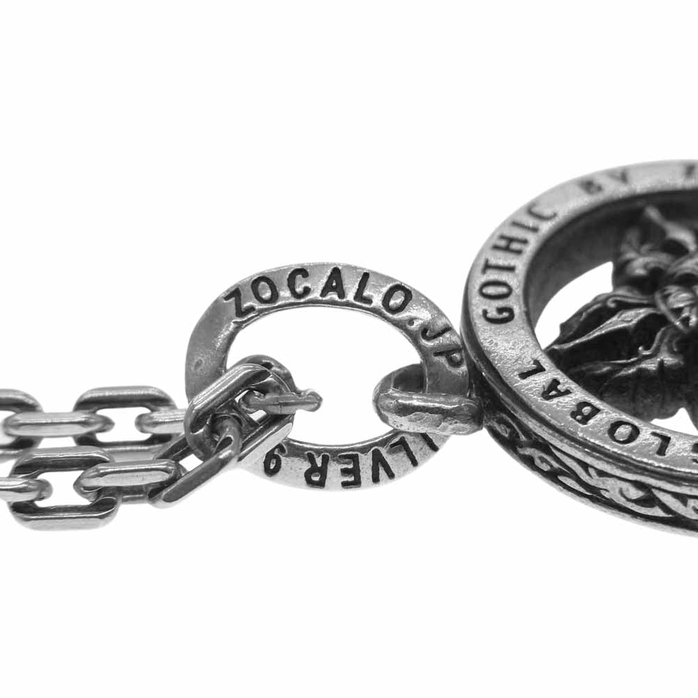 ZOCALO ソカロ クレスト オブ ヴァジュラ ペンダントトップ バードチェーン ネックレス シルバー系【中古】