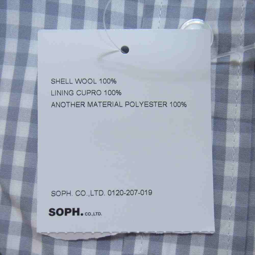 uniform experiment ユニフォームエクスペリメント COFFEE DRIP GINGHAM CHECK B.D SHIRT コーヒー ドリップ ボタン ダウン シャツ  ライトブルー系 ブラウン系 XL【美品】【中古】