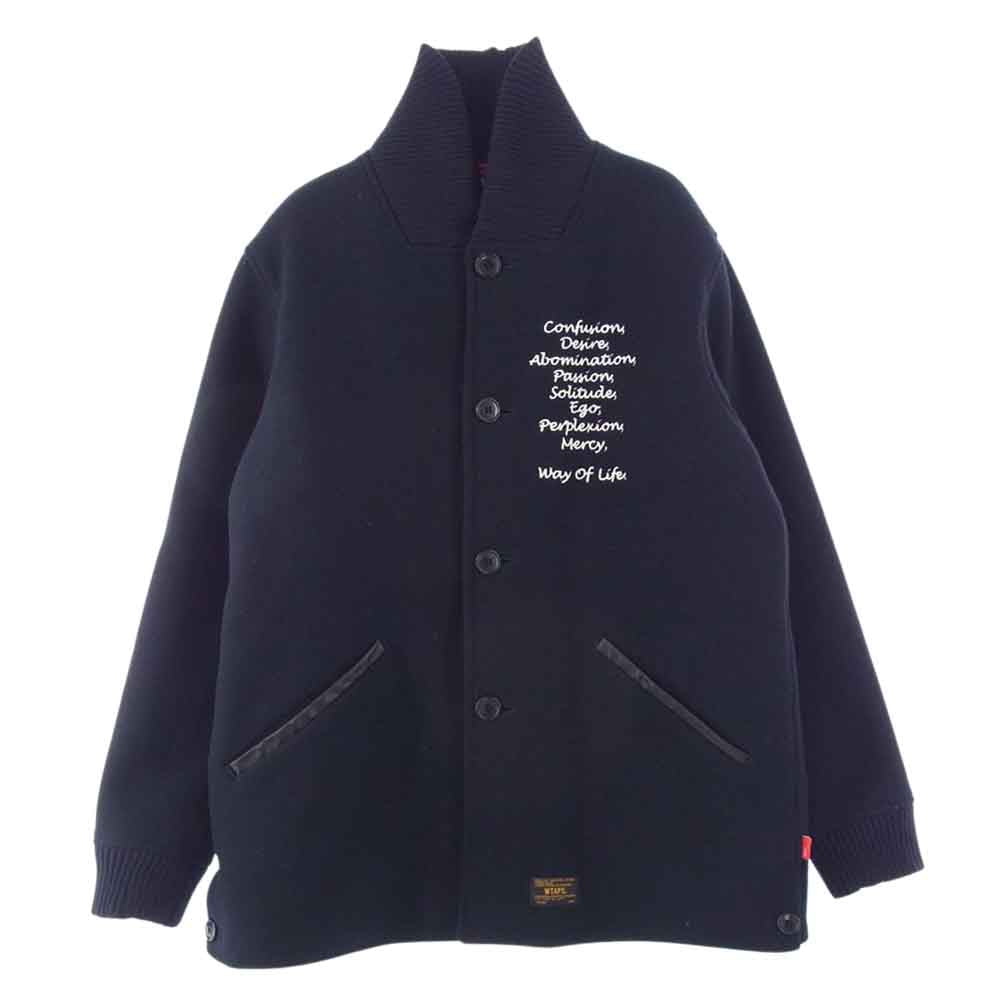 WTAPS ダブルタップス 15AW 152GWDT-JKM07 PHARAOH JK JACKET NYWO MELTON ファラオ ジャケット スタジャン ネイビー系 3【中古】