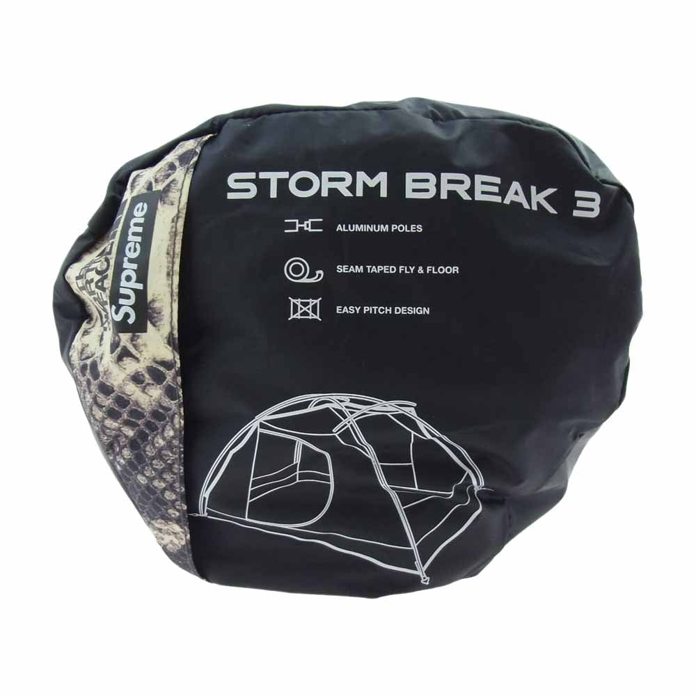 Supreme シュプリーム NV21807I ×THE NORTH FACE 2018SS Snakeskin Stormbreak 3 Tent シュプリーム×ノースフェイス スネークスキンストームブレイク 3テント ブラック ブラック系【極上美品】【中古】