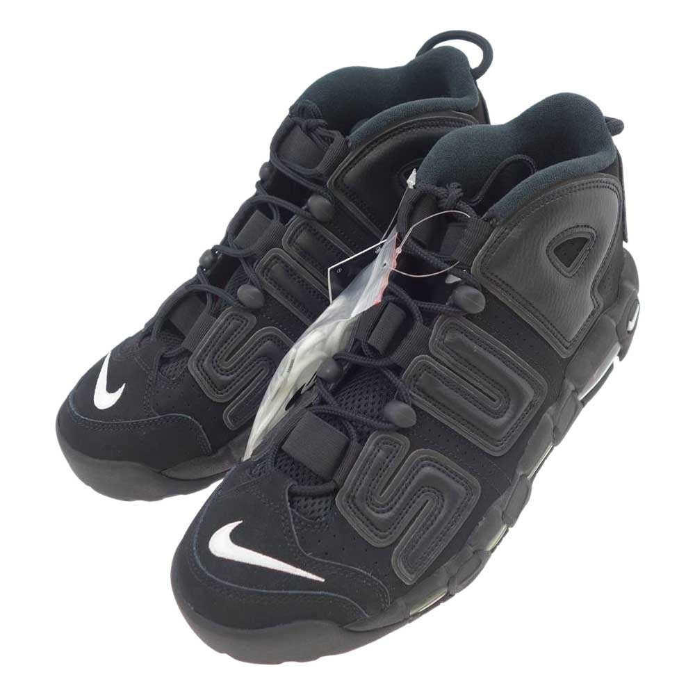 Supreme シュプリーム 17SS  902290-001 ×NIKE MORE UP TEMPO ナイキ モア アップテンポ  モアテン BK ブラック系 28cm【新古品】【未使用】【中古】