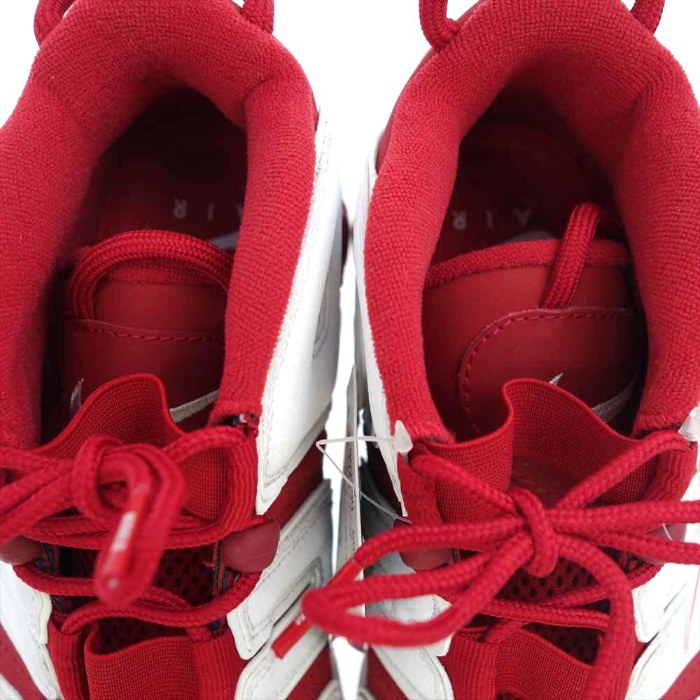 Supreme シュプリーム 17SS 902290-600 ×NIKE MORE UP TEMPO ナイキ モア アップテンポ  モアテン red white ホワイト系 レッド系 28cm【極上美品】【中古】