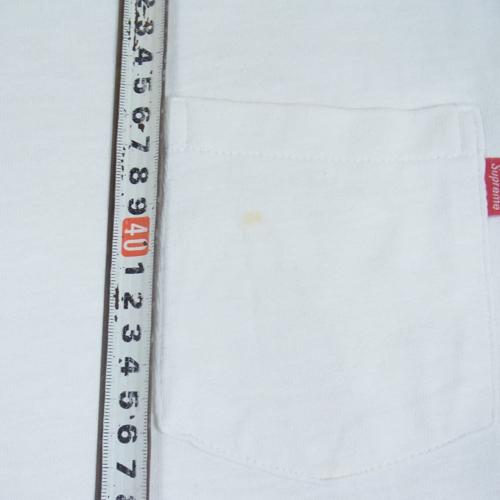 Supreme シュプリーム 20AW POCKET TEE ポケット 半袖 Ｔシャツ ホワイト系 S【中古】