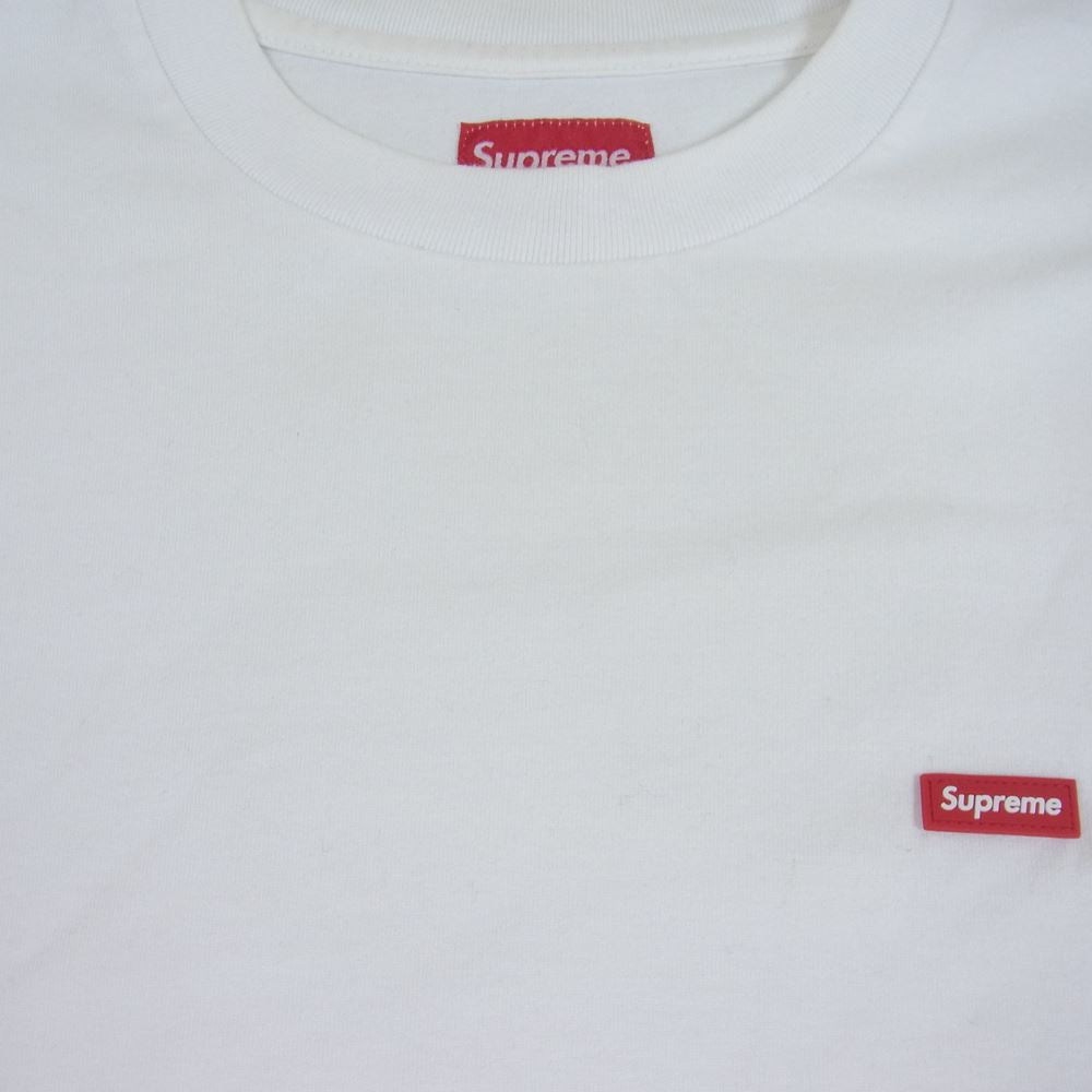Supreme シュプリーム 20SS Small Box Logo Tee スモール 刺繍 ボックスロゴ Tシャツ ホワイト系 S【中古】