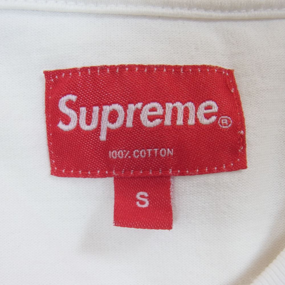 Supreme シュプリーム 20SS Small Box Logo Tee スモール 刺繍 ボックスロゴ Tシャツ ホワイト系 S【中古】
