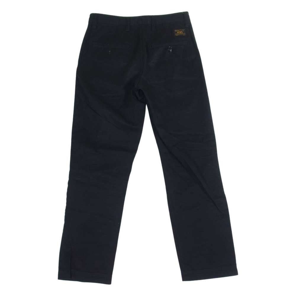 WTAPS ダブルタップス 17AW 172GWDT-PTM05 KHAKI TROUSERS COTTON CHINO チノ コットン トラウザー パンツ ブラック系 S【中古】