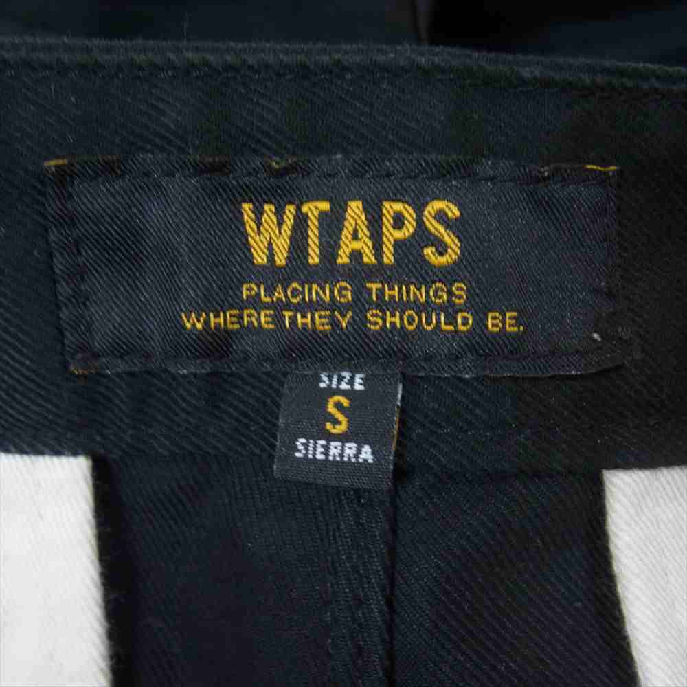 WTAPS ダブルタップス 17AW 172GWDT-PTM05 KHAKI TROUSERS COTTON CHINO チノ コットン トラウザー パンツ ブラック系 S【中古】