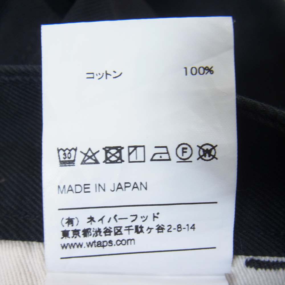WTAPS ダブルタップス 17AW 172GWDT-PTM05 KHAKI TROUSERS COTTON CHINO チノ コットン トラウザー パンツ ブラック系 S【中古】