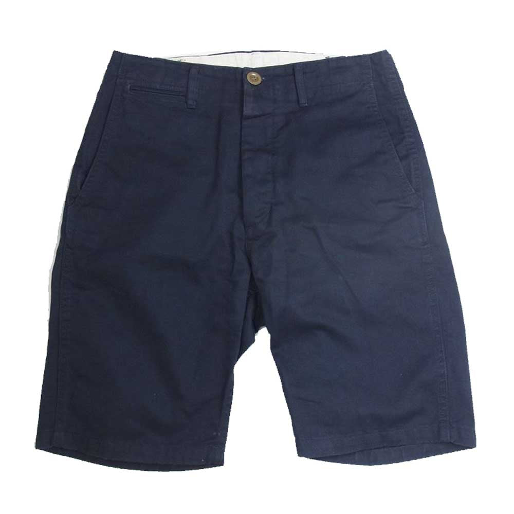 VISVIM ビズビム 0117105008005 17SS CHINO SHORTS チノ ショーツ ハーフ パンツ ネイビー系 1【中古】