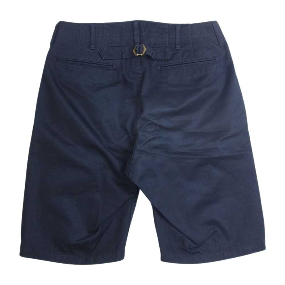VISVIM ビズビム 0117105008005 17SS CHINO SHORTS チノ ショーツ ハーフ パンツ ネイビー系 1【中古】