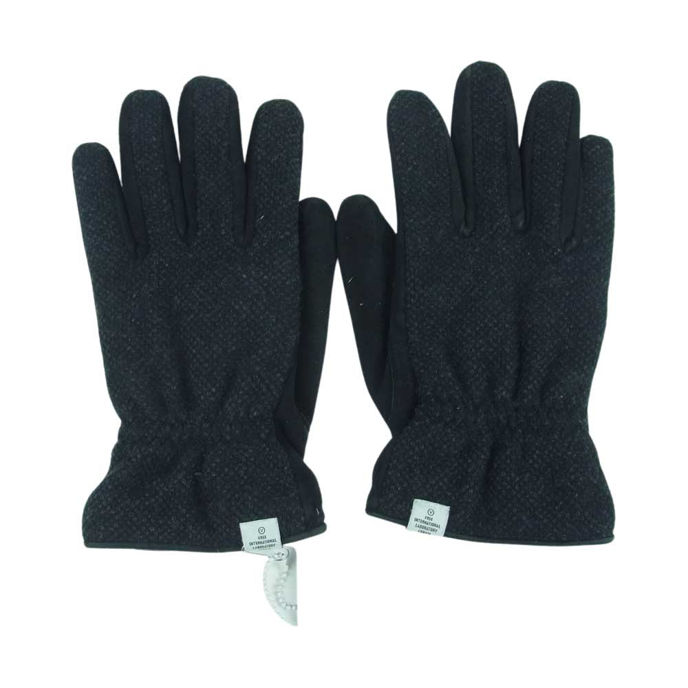 VISVIM ビズビム 0113403003005 CASHMERE GLOVE カシミア スエード グローブ 手袋 ブラック系 FREE【中古】